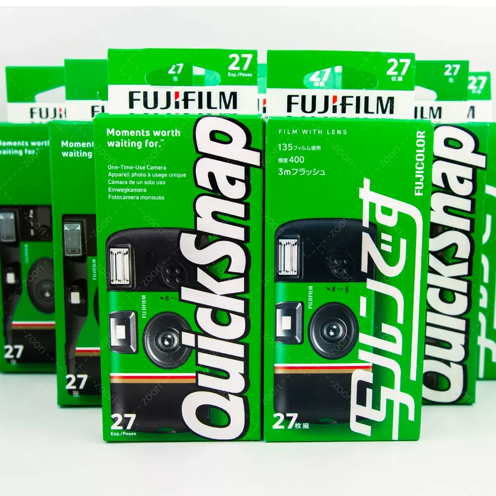1/3/6 PCS 후지 일회용 필름 카메라 SIMPLE ACE ISO 400 QuickSnap 1986 선물 상자 세트 빈티지 필름 기계 사진 프린터