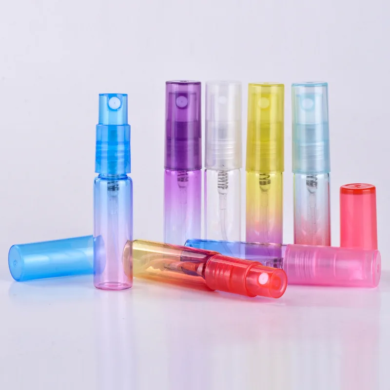 

5/10/20/30/50/100pcs 4ML Colorful Glass Perfume Bottle Thin Glass Water Spray Bottle Vials Empty Cosmetic Containers For Travel