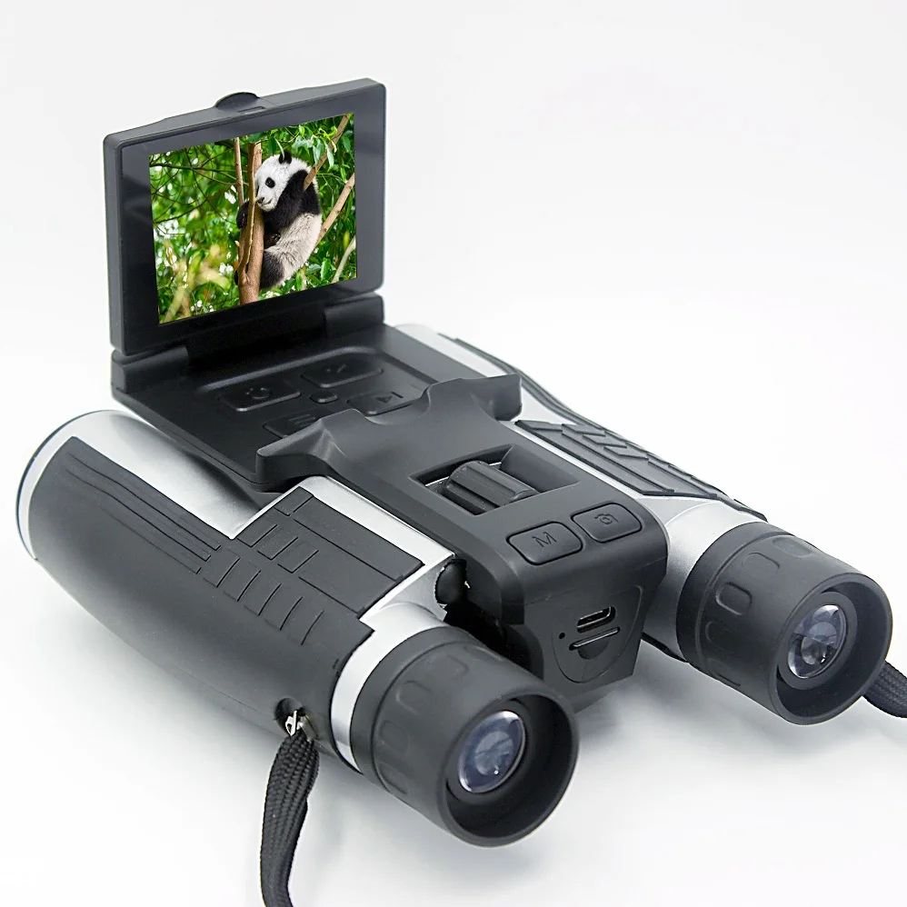 2022 best 1080p full hd 5mp digital l telescope binocular camera 12x32 with digital camera built in