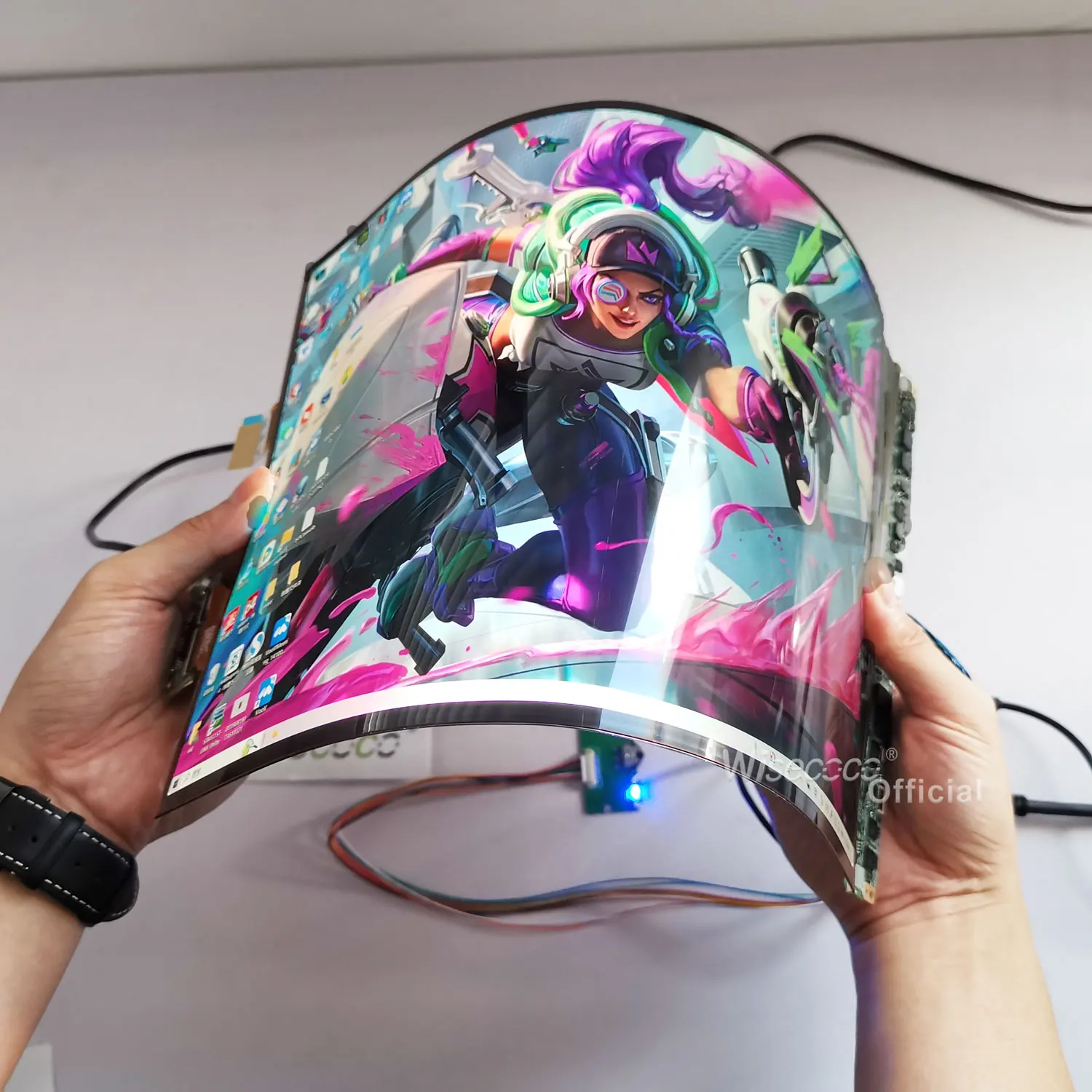 Wisecoco 13.3インチ フレキシブルディスプレイ OLEDディスプレイ 2k