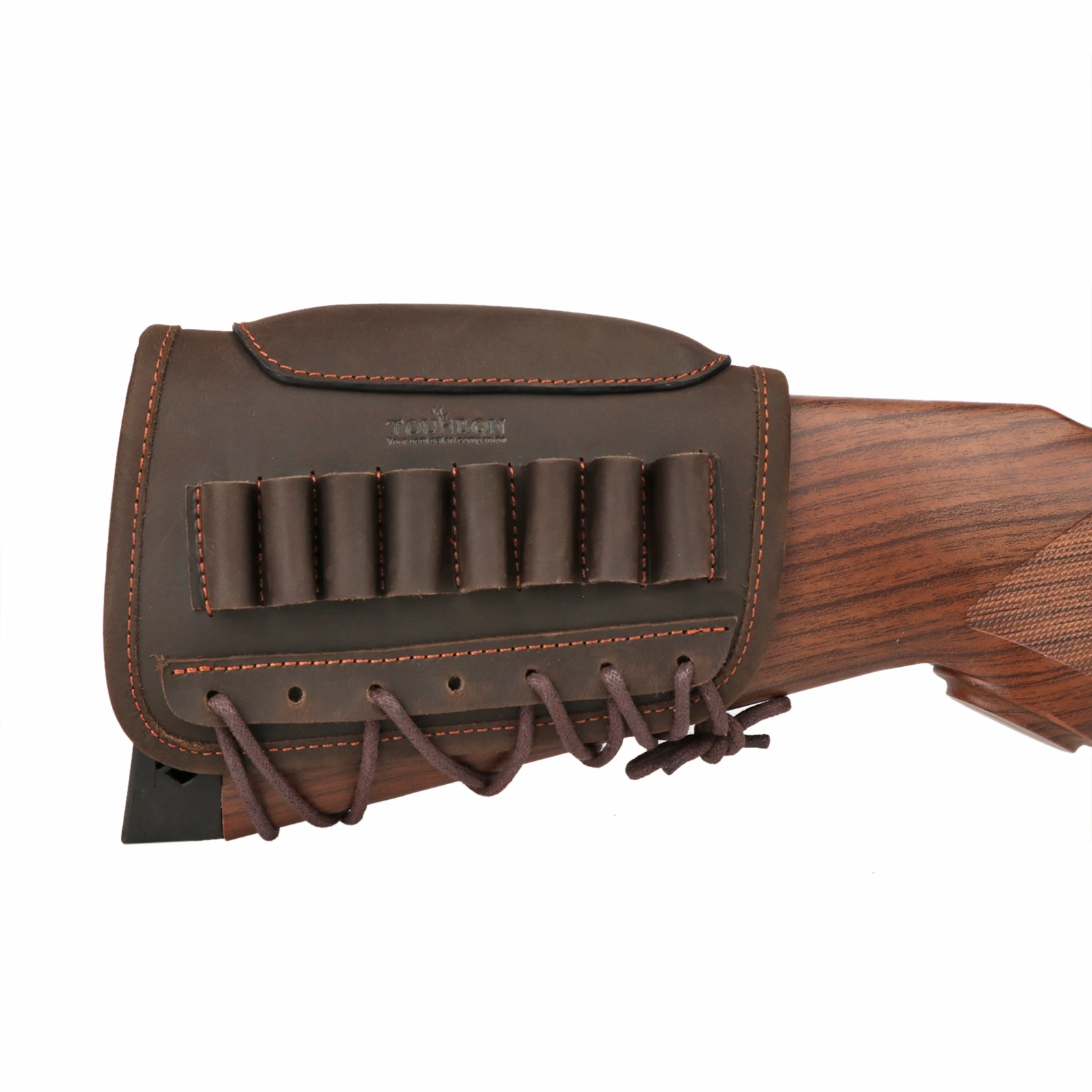 Élingue Fusil Rembourrée TOURBON Avec Repose-doigts Et Porte-munitions - Marron - Ambidextre