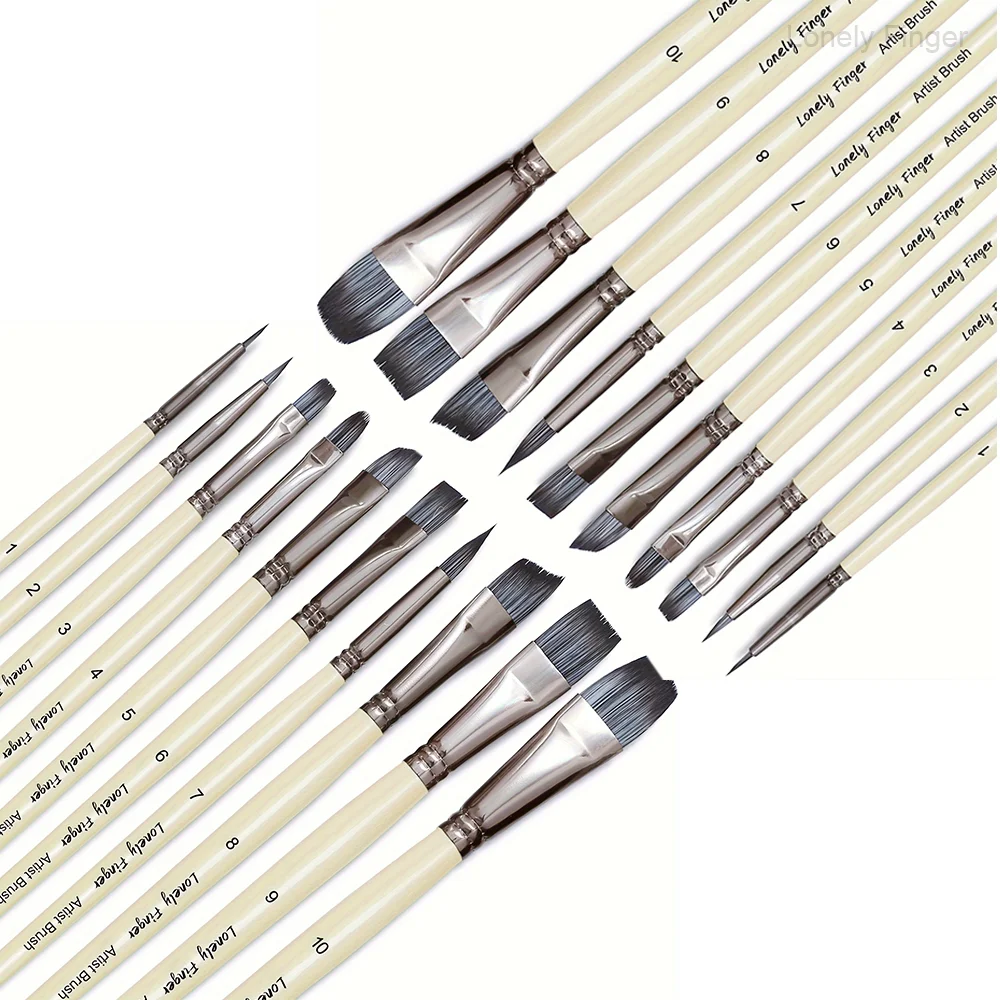 20pcs White Brushes