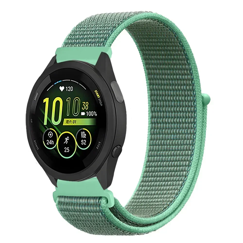 Durable Nylon Loop Strap - 20mm/22mm Adjustable Fabric Wristband