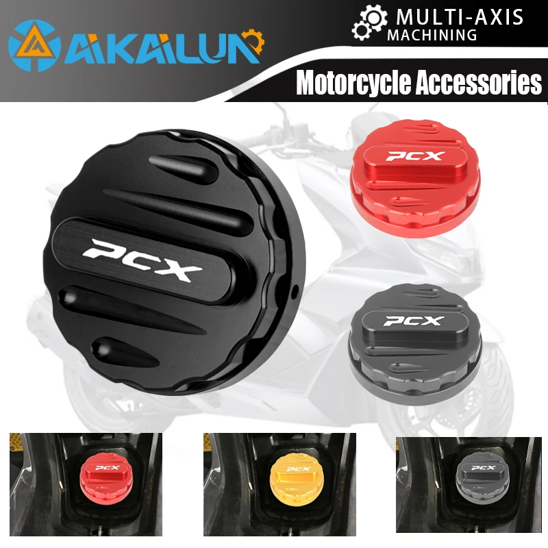 

For Honda PCX 125 150 160 2018-2022 PCX Universal Motorcycle Fuel Tank Cover Petrol Box Cap Cover Tank CNC Aluminum Accessories