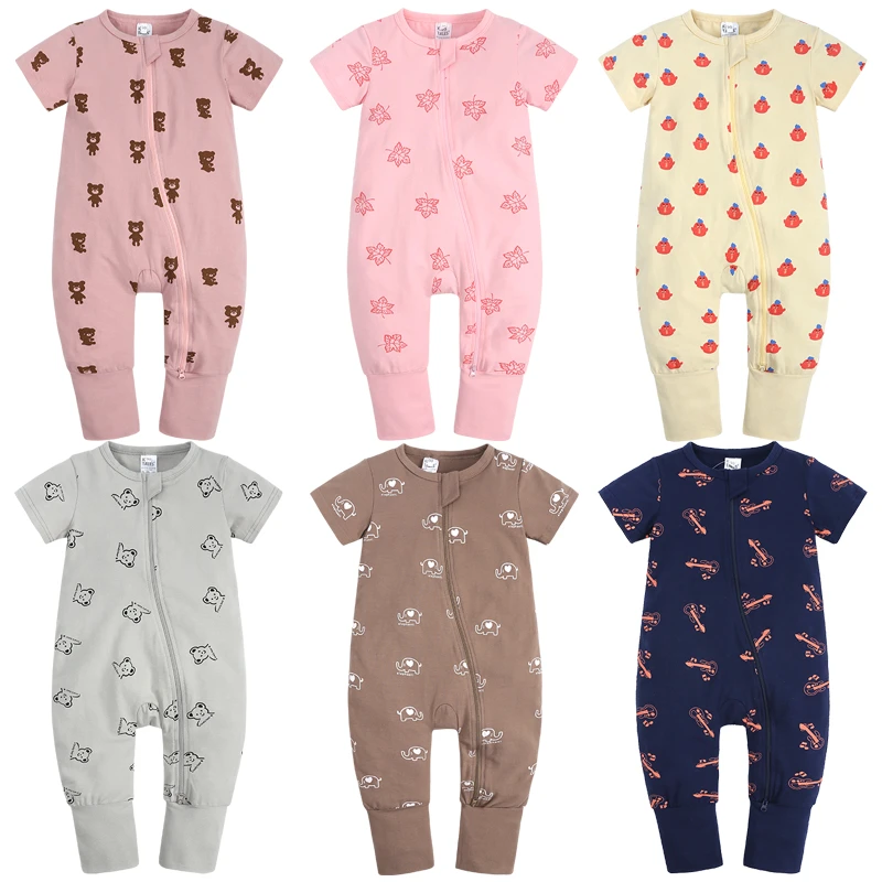 New Plush Baby Girls Boys Romper For Newborns Bodysuit Babies Cartoon Double Zipper Toddler Jumpsuit Infant Pajamas 3-24 Months Baby Bodysuits medium