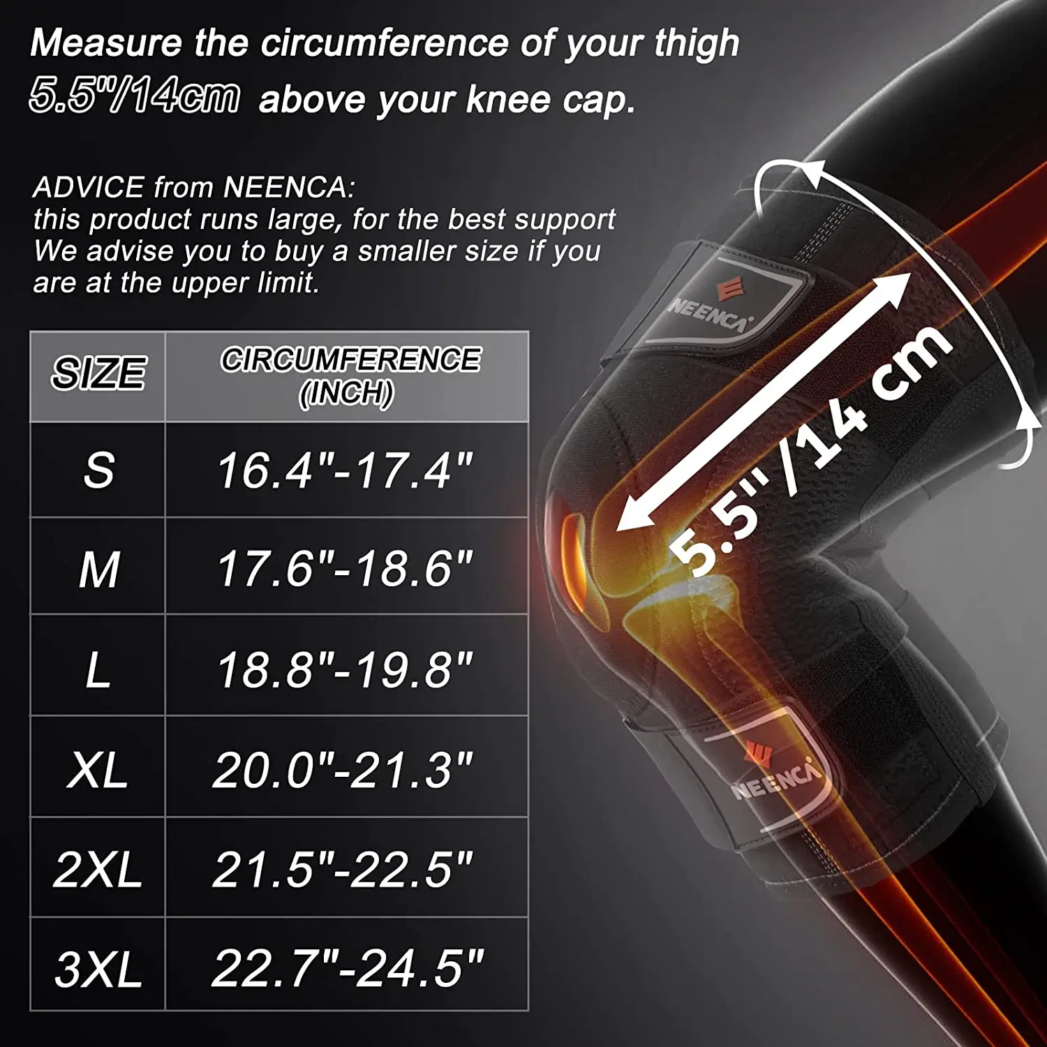 Active Knee Support Brace for Arthritis & Meniscus Relief