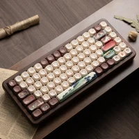 Womier Mount Fuji Custom Keyboard WD75 V2 Wooden Gaming Keyboard with QMK/VIA Tri-Mode Wireless Mechanical RGB 75% Hot Swappable - Image 2