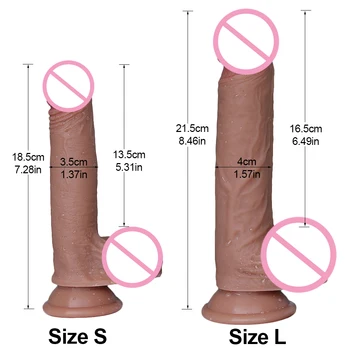 Huge Realistic Dildo Skin feeling Phallus soft Big vibrator Penis With Suction Cup Sex Toy for Woman Strapon Female Masturbation 2