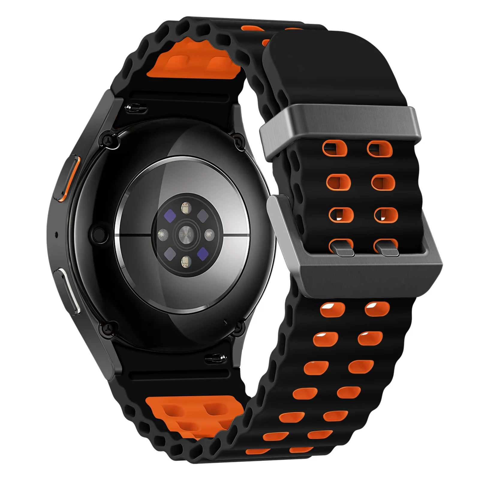 Marine Band Silicone Sport Strap for Galaxy Watch - No Gaps Design