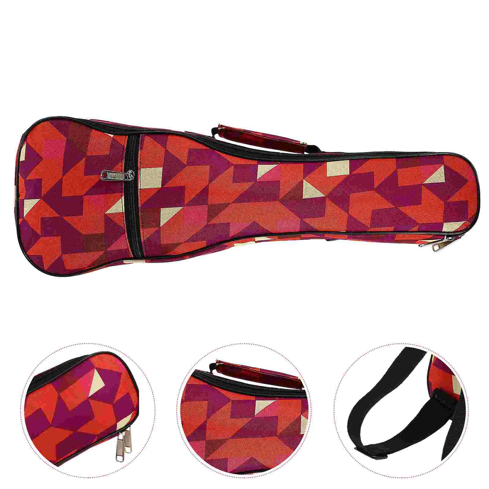 

Ukulele Bag Portable Backpack Storage for Instrument Practical Delicate Holder Oxford Cloth Pouch Toddler