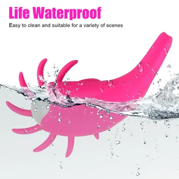 10 Speeds Vibrators Penis Ring Cock Rings Rotation Oral Vagina Clitoris Stimulator G-spot Massager Tongue Licking Adult Products 5