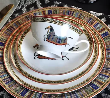 Vintage Love Horse Bone China Cup & Saucer 1