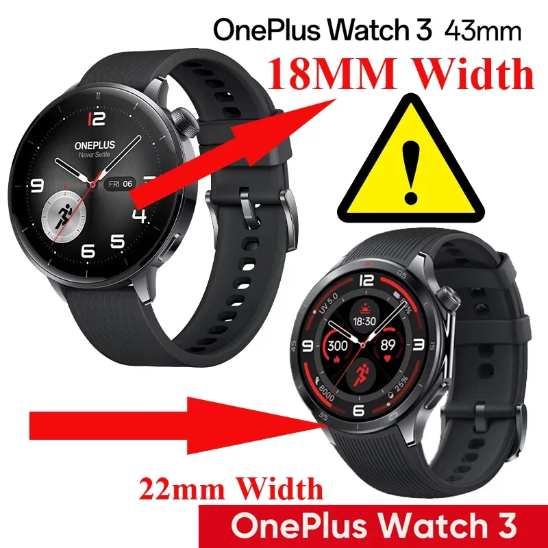 Versatile Nylon Sport Loop Bracelet - 22mm/18mm Adjustable Strap