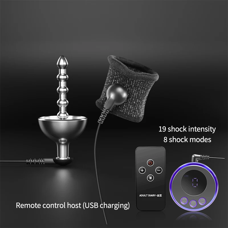 SM Electro Stimulation Horse Eye Stick Urethral Dilator Penis Plug Male Masturbation Electric Shock Stimulator Catheter Penis Sex Toys
