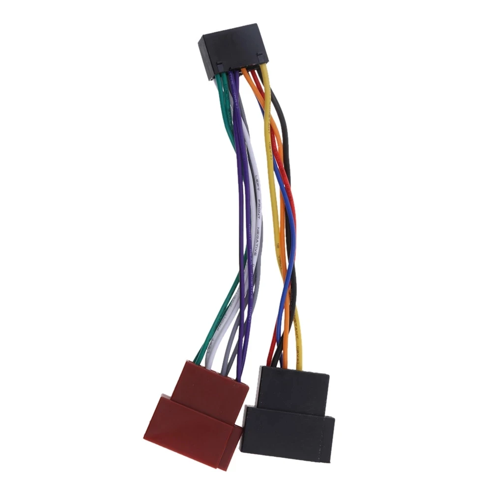 Connector ISO Standard Harness For Audio 1Pieces Accessories For Parts Plastic Radio 16 Pin 160x40x25 Mm