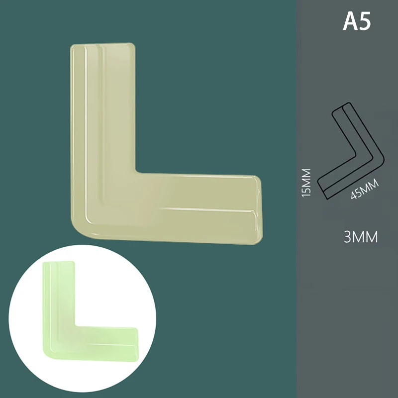 Silicone Safety Furniture Edge Banding Corner Guards Aluminum Angles Windows Anti-bump Head Protector Child Anti-collision 4 Pcs silicone table corner protector table corner protector table edge protector furniture anti collision strip head protector