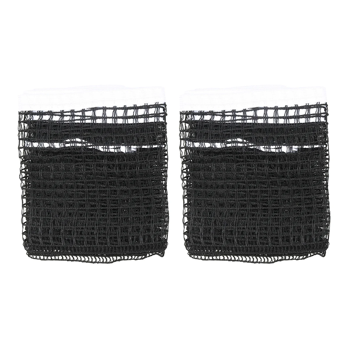 

2PCS Reusable Outdoor Table Tennis Replacement Net Nylon Regulation Pong Net without Post (Black)