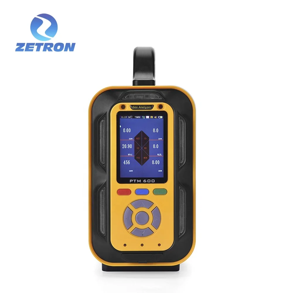 Zetron PTM600 Formaldehyde Carbon Dioxide Co Nh3 O3 Air Quality Professional Testing Instrument Detector