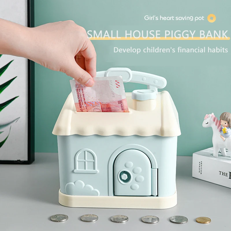 ChildrenHouseBankQualityPlasticMoneyBoxesStorageKidsToysHomeDecorMoneySavingBoxes