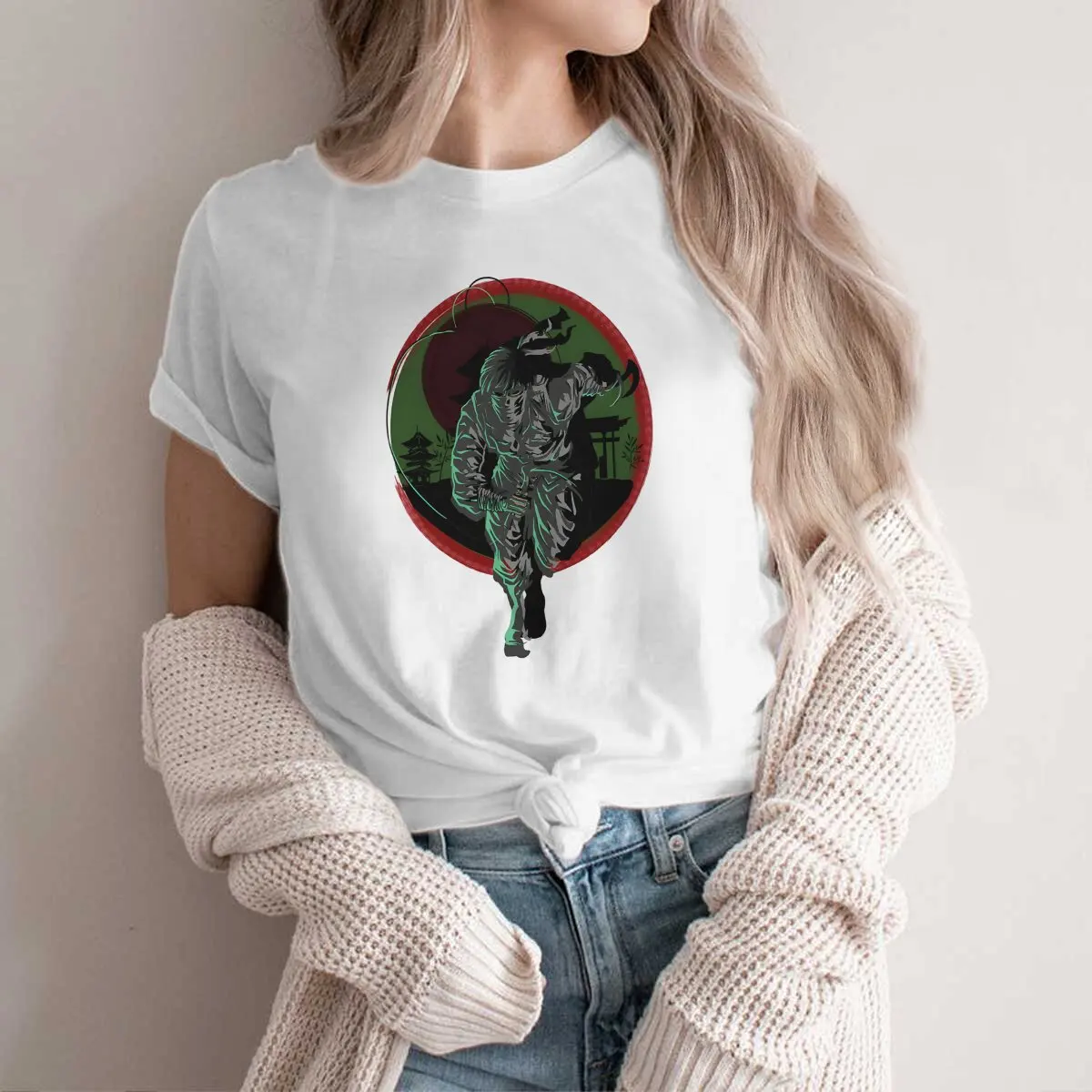 

Ninja, Ninjutsu, Shinobi_1 Hip Hop Polyester TShirt Ninja Ninjutsu Creative Streetwear Casual T Shirt Female