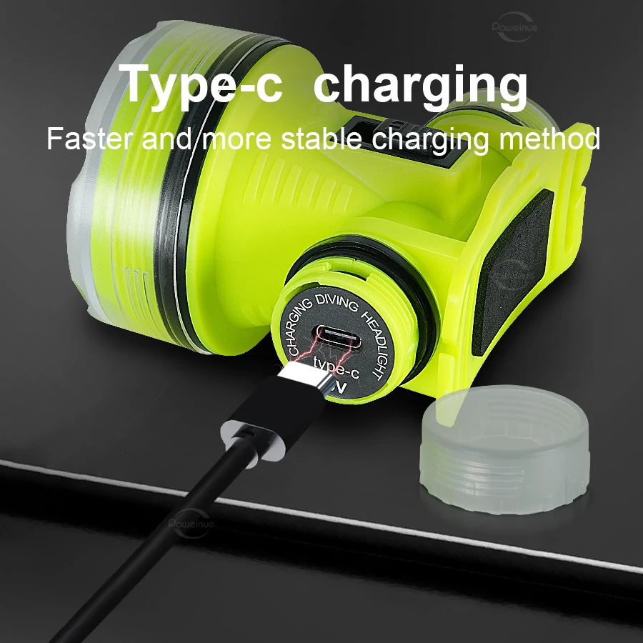 18000LM Newest Professional Diving Headlight 400M Scuba Diving