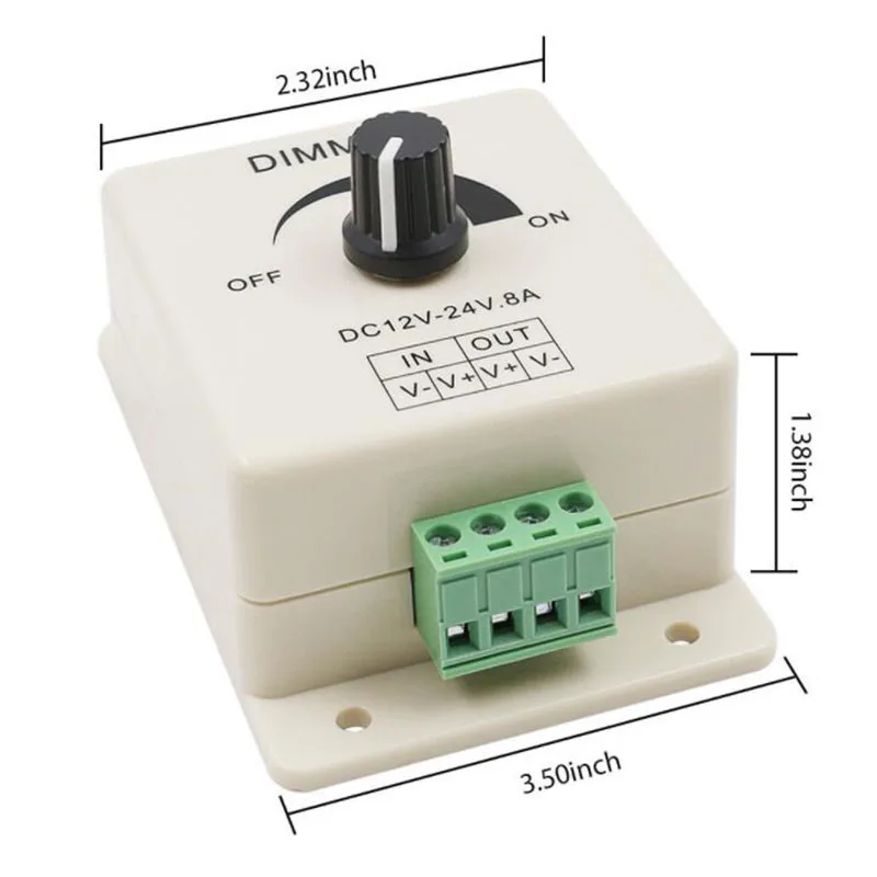 LED light Dimmer Switch Light Adjustable Power control DC 12V 24V 8A Brightness Lamp Strip Driver for LED strip Light s1 led strip controller led dimmer switch led dimmer controller smart dimmer switch lamp dimmer led strip switch led string dimmer