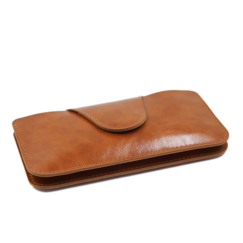 Sleek Double Layer PU Leather Clutch Bag