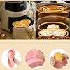 Silicone Cake Non-stick Air Fryer Baking Pan Reusable 3 Cavities Muffin Tray, Muffin Cup Baking Mold Kitchen Cooking Accessories 6