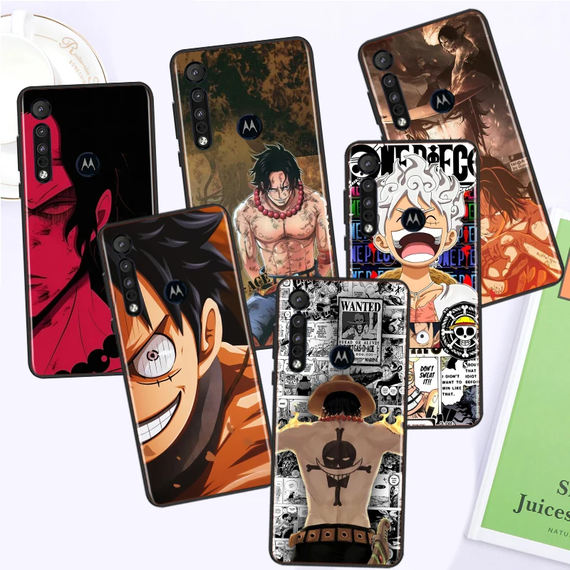 

O-One P-Piece Anime Zoro Luffy For Motorola G71 Edge E22 G52 G31 X40 E20 E7i G9 G8 Plus G Stylus 5G Black Phone Case