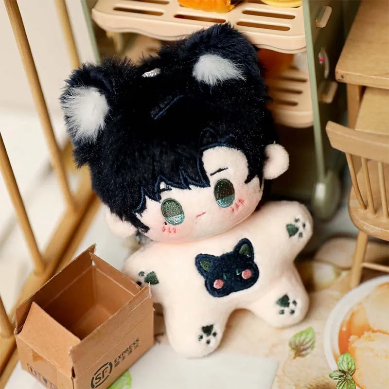 10cm Kawaii Naked Cotton Idol Plush Doll Stuffed Super Star Figure Doll Cute Light&Night Anime Gaming Peripherals Body Doll Gift 3