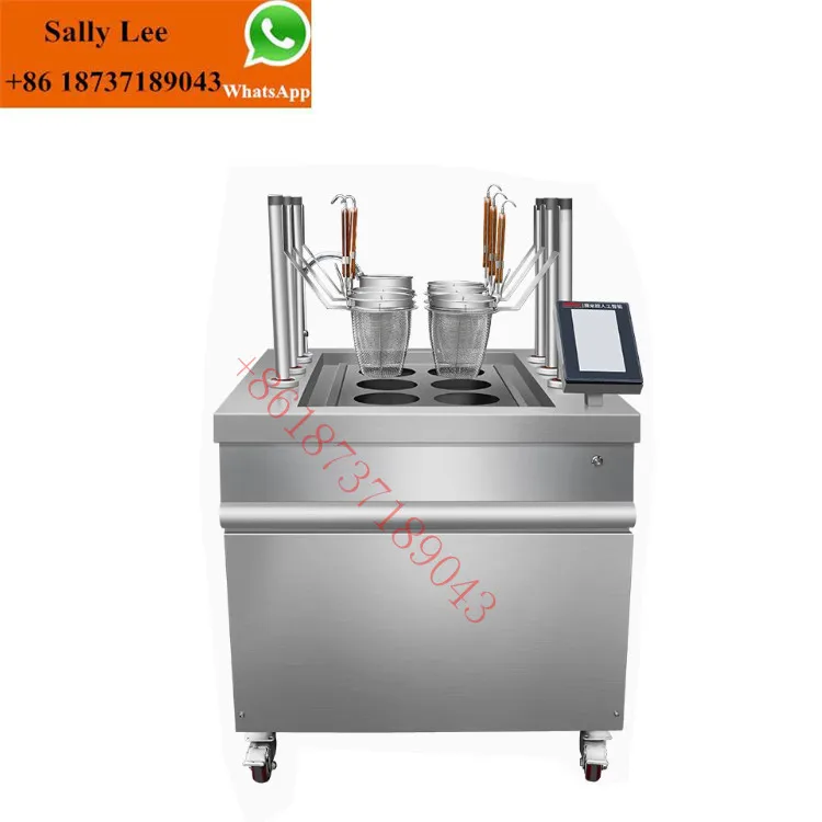 Automatic Noodle Cooker Commercial Electric Boiled Noodles 6 Heads Smart Automatic Lift Noodle Cooking Machine