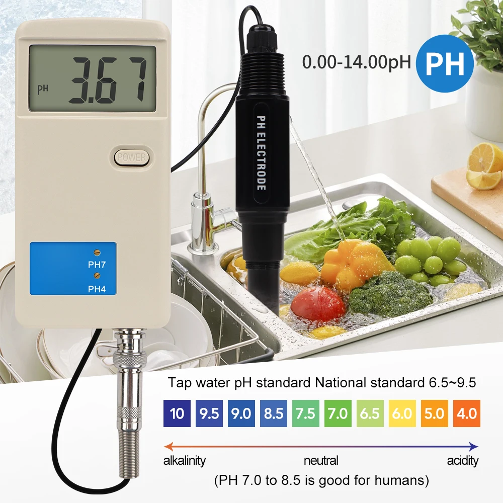 PH Meter Digital Precision Portable Water Laboratory Drinking