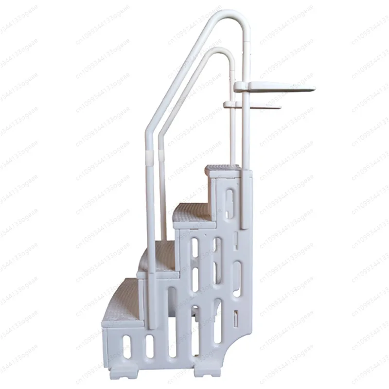 Pool Stairs Plastic - Grey - 107 cm main image 0
