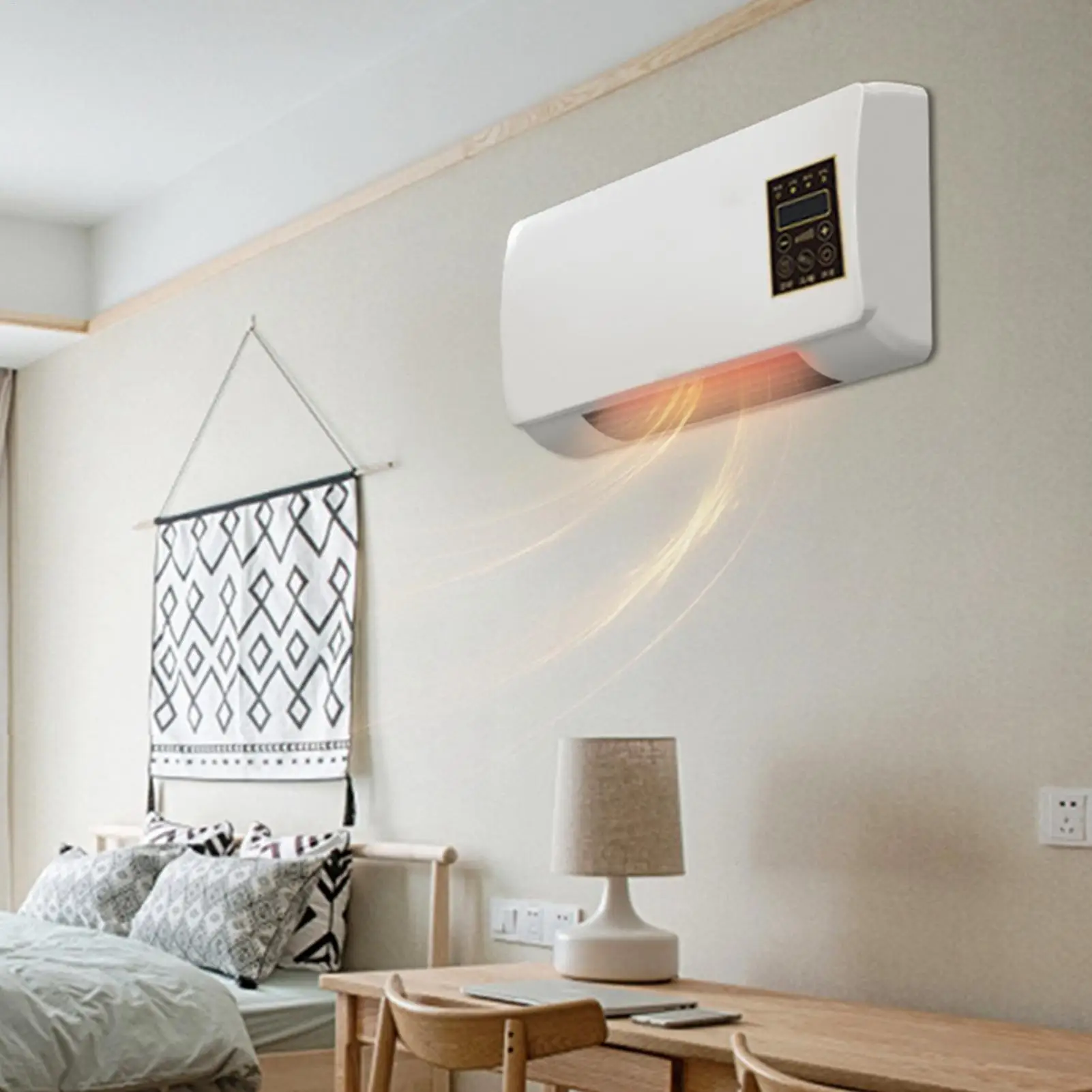 Portable Air Conditioner Wall And Floor Bedroom Air Conditioner Cold Heat Quiet Air Conditioning Unit With Remote Control For