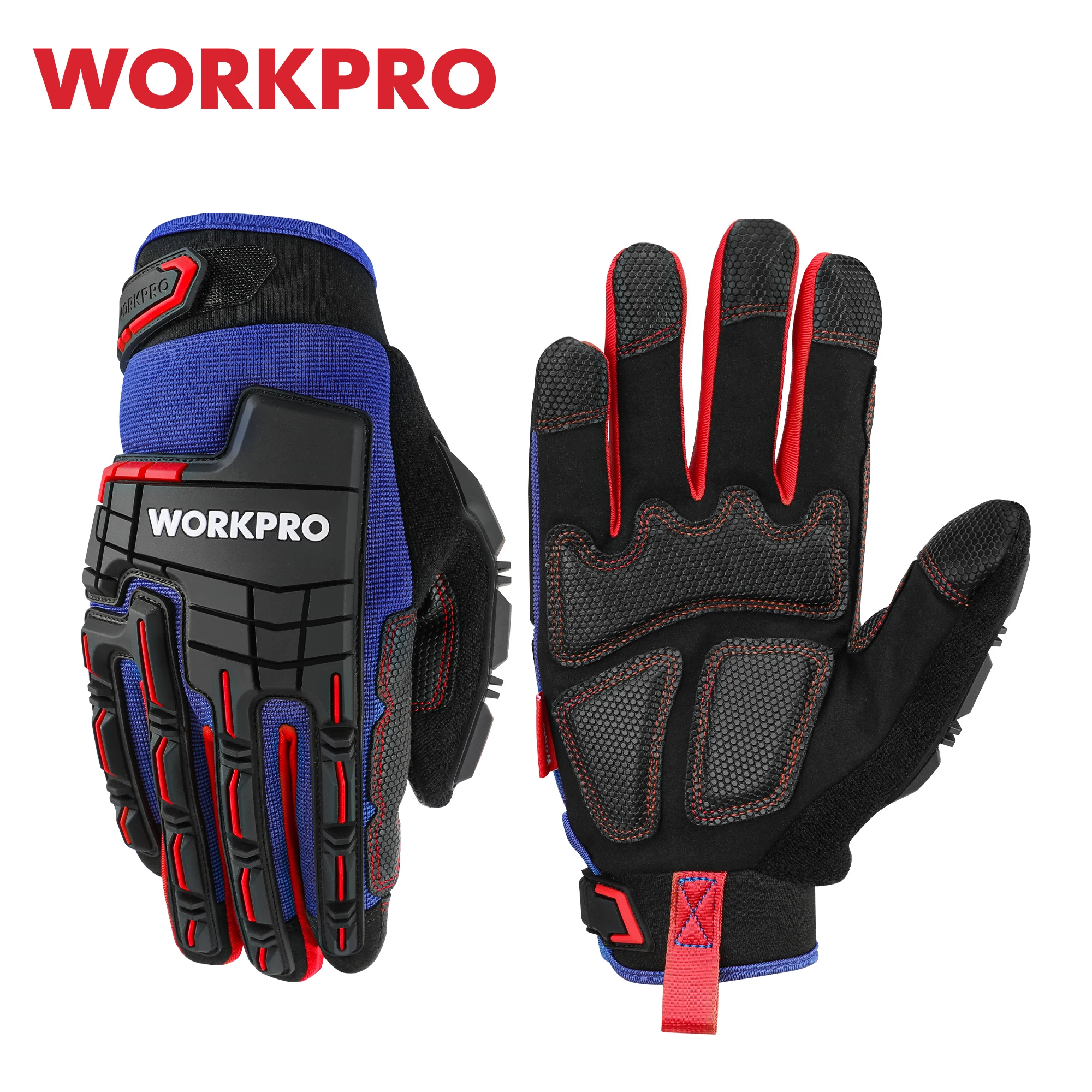 Work Gloves Heavy-duty Touch Screen Full Finger Glove Impact Protection Tactical Mittens Military Army Paintball