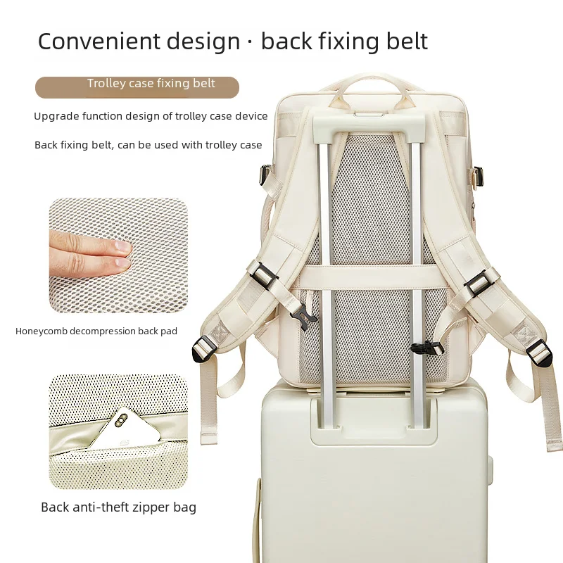 Travel Backpack For Men Expanded 39L hiking Business Laptop Backpack For Women USB charging 17 inch waterproof school Backpack