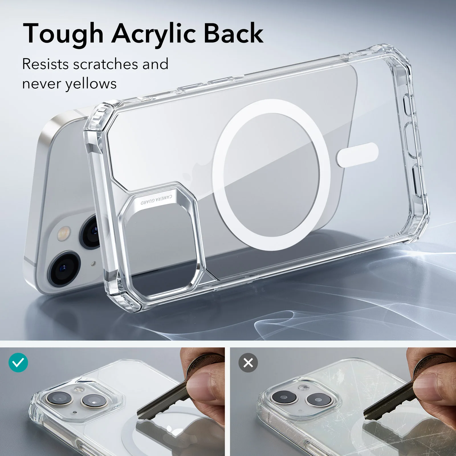 Coque Transparente Air Armor Magsafe et Chargeur MagSafe pour iPhone 14  Plus (2022)