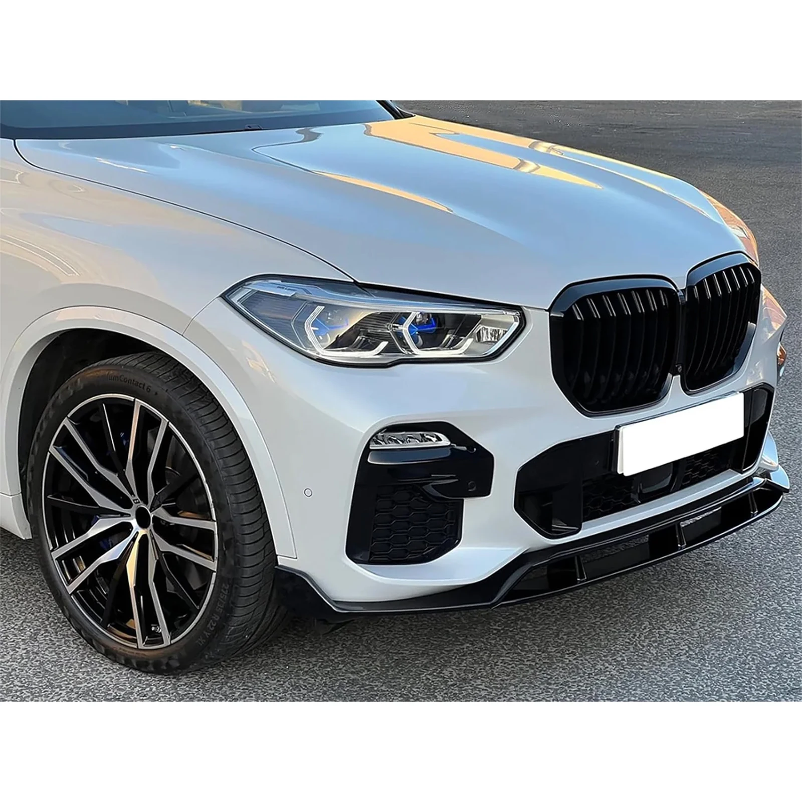 4 Pcs Car Front Bumper Splitter Spoiler Lip Guard Protector Body Kit for BMW X5 G05 M Sport Car Exterior Accessories