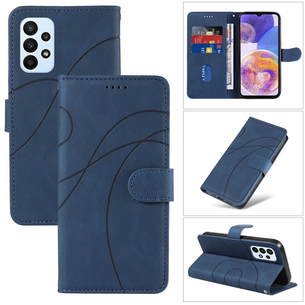Premium Magnetic Leather Wallet Phone Case - 5G Compatible Cover