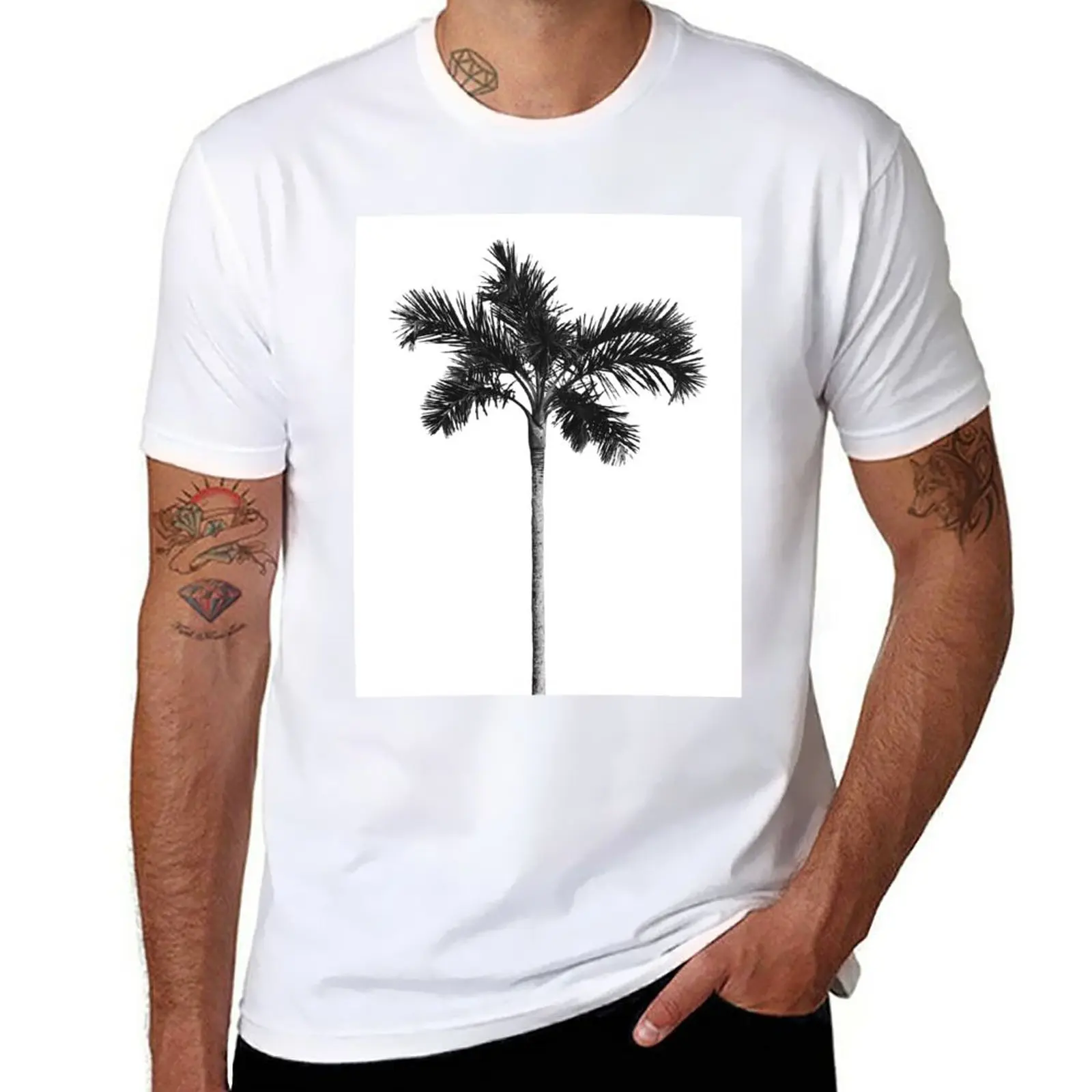 

New Palm Tree T-Shirt graphic t shirts custom t shirts slim fit t shirts for men