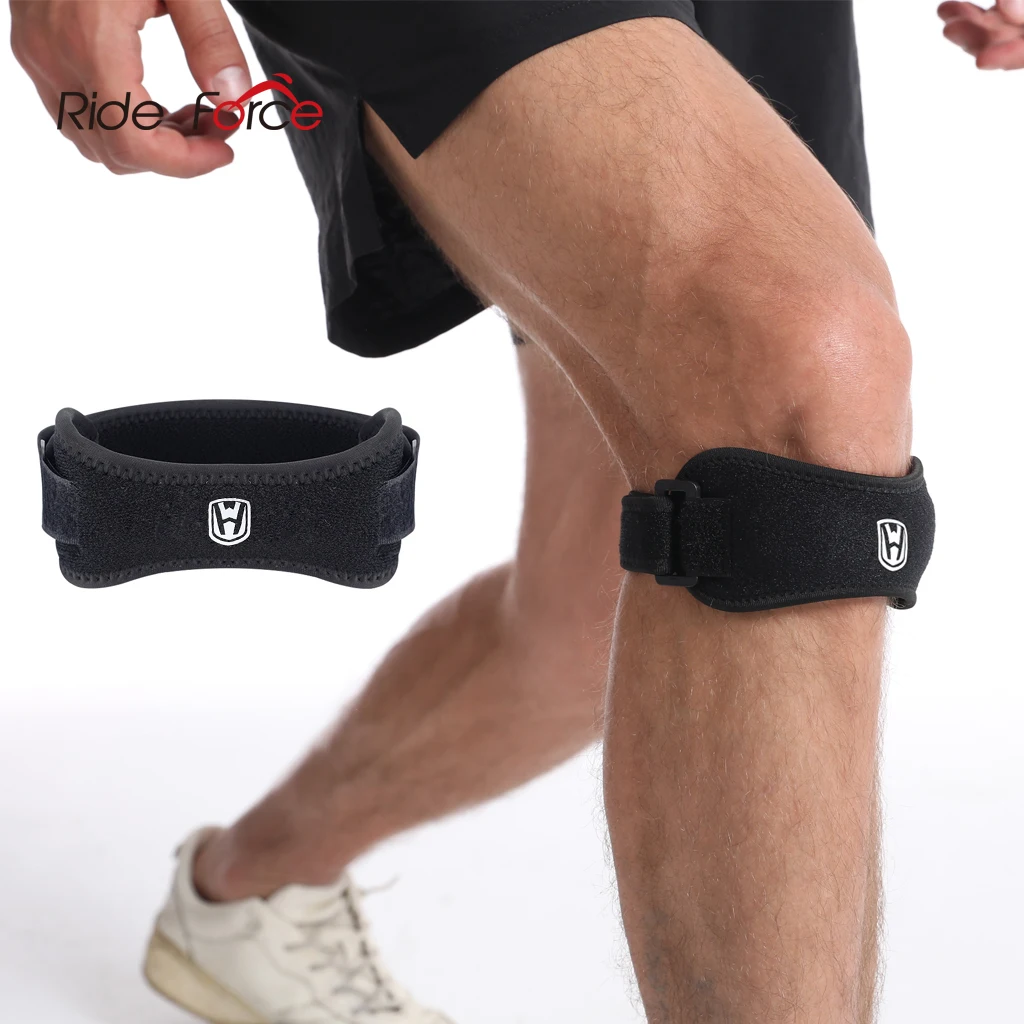 Knee pad Knee support Knee support sleeve Knee brace Patellar band Ride Force Adjustable Patella Brace Strap EVA Kneepads Knee Support Pad Protective Sports Gear Basketball Volleyball Protector