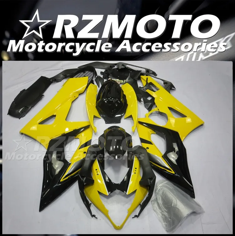 

4Gifts New ABS Motorcycle Fairings Kit Fit For SUZUKI 1000 2005 2006 K5 05 06 Bodywork Set Custom Black Yellow Shiny