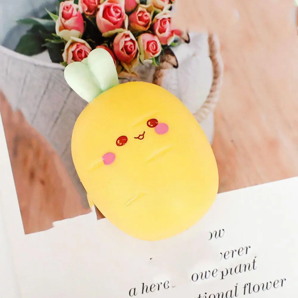 Cute Carrot Shape Decompression Toy Three-dimensional Ball Vegetable Pinch Simulation Stress Squeeze Anti G2y4 | Игрушки и хобби