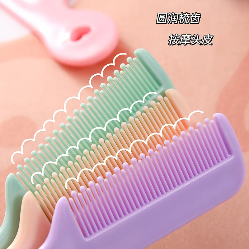 Children Small Cartoon Anti-screw Hair Brush Comb Animal Mini Portable Untangling Bangs Round Tooth Hairbrush for Girls Things