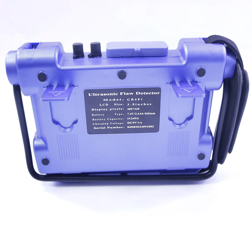 GR681 Portable Ultrasonic Flaw Detector Horizontal NDT Digital Flaw Meter Industrial Workpiece Inside Checker 0 to 15000mm