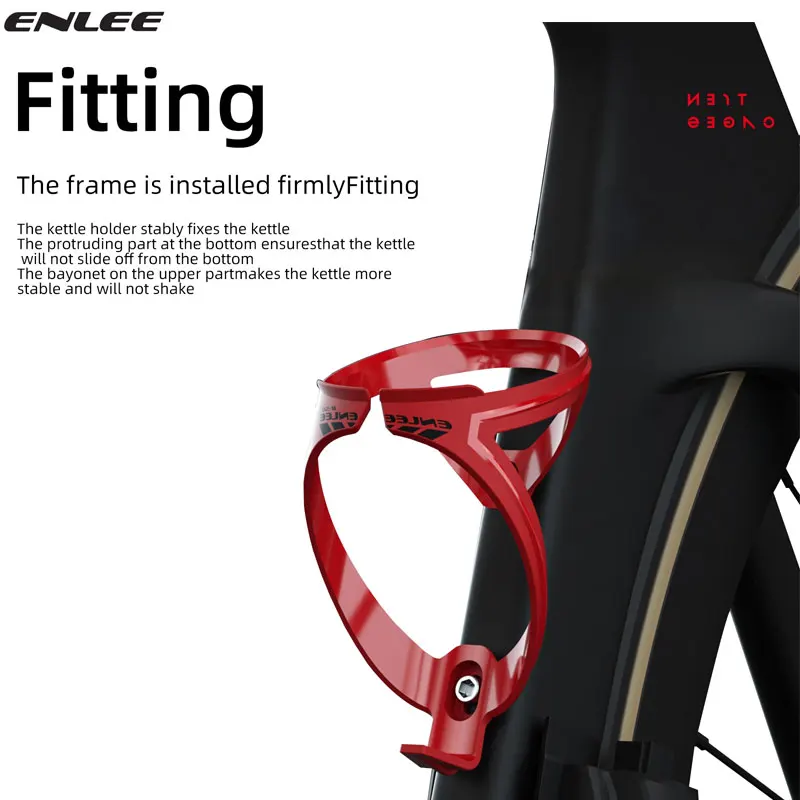Bicycle Water Bottle Cage ENLEE Mountain Bike Bottle Cage Road Bike Cup Holder Outdoor Fixed Bottle Cage Accessories