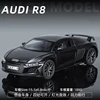 1:32 Audi R8 Supercar Alloy Car Model Sound and Light Pull Back Children's Toy Collectibles Birthday gift 4