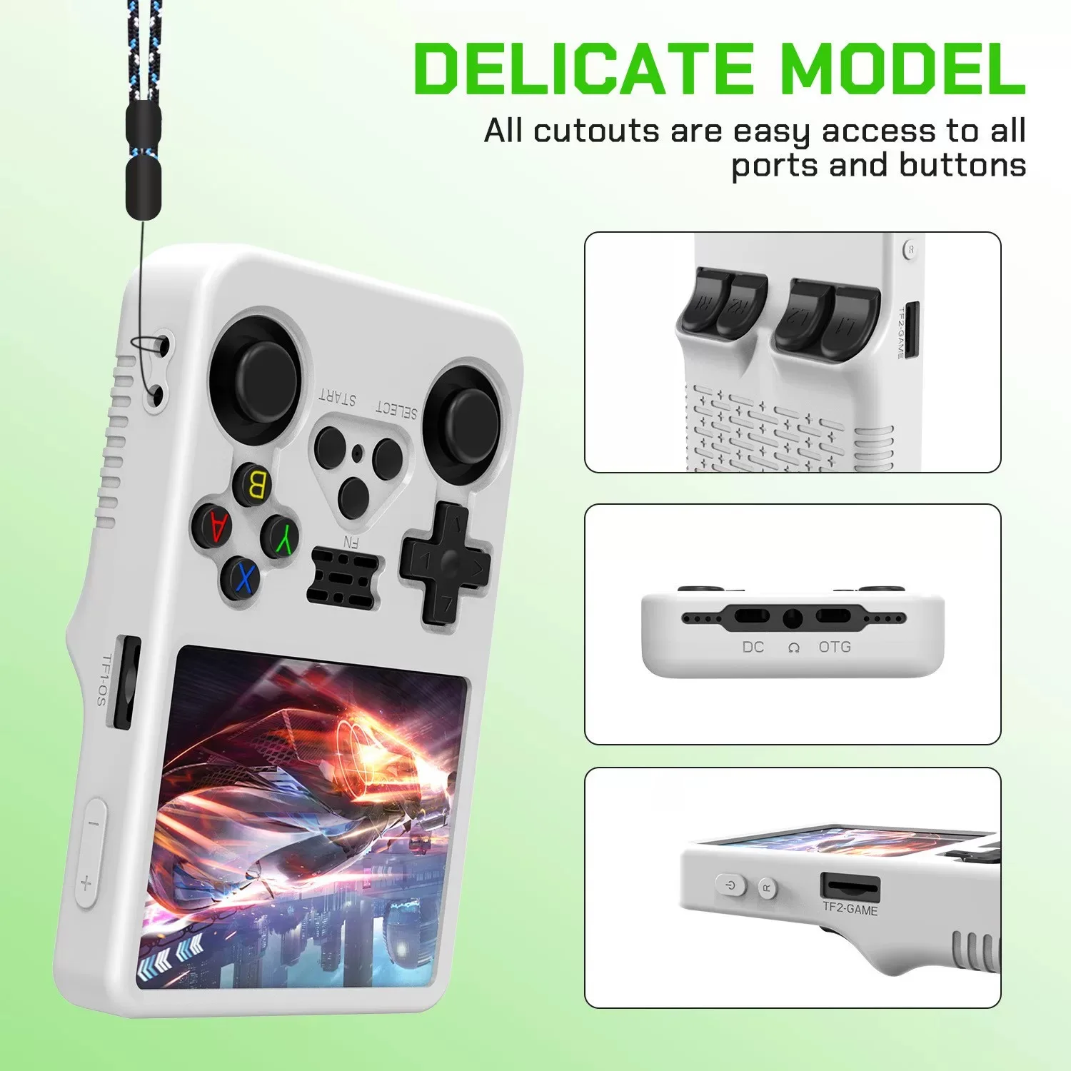 Protective Case For R36S Game Console Silicone Full Package Anti-seismic Anti-fall