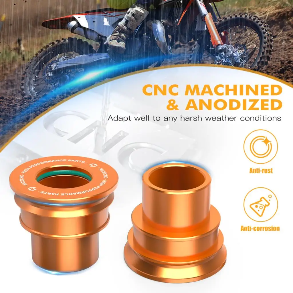 NICECNC Für Husqvarna TE 300 TE 250 FE 350 FE450 FE 501 2014-2015 FC 350 2014 26 MM/20 MM Vorder- und Hinterradabstandshalter Nabenhalsbänder – Detail 7