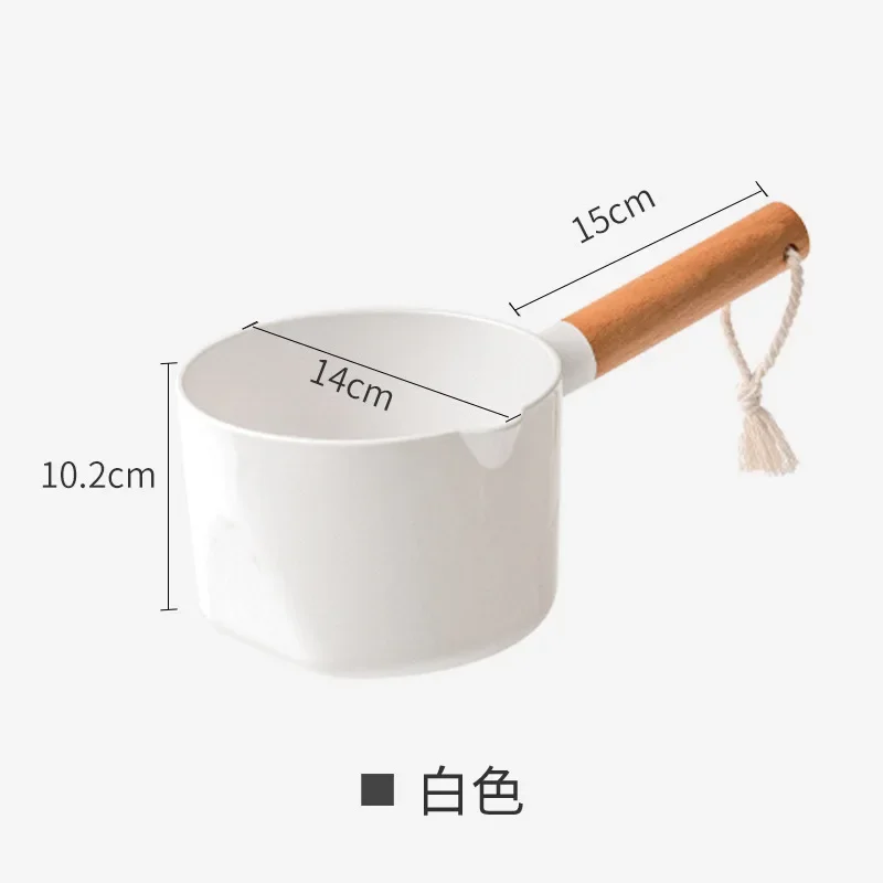 Plastic water ladle, Long Handle Water Scoop Household Durable Thick Plastic Water Scoop Can Hang Bathroom Kitchen Gadget Supplies Cleaning Tool